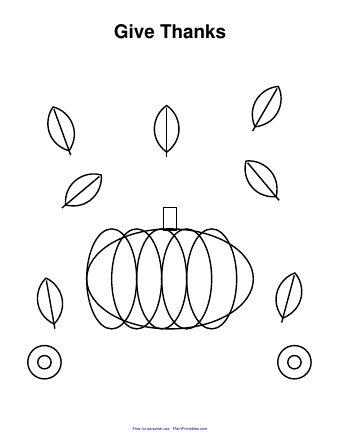 Free Thanksgiving Coloring Page Printable (PDF)